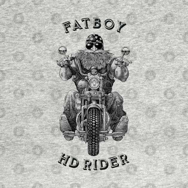 MOTORCYCLE BIKE RIDER - FATBOY RIDER by Pannolinno